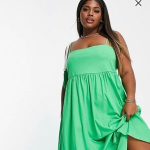ASOS Curve Cami Midi Dress Square Neck